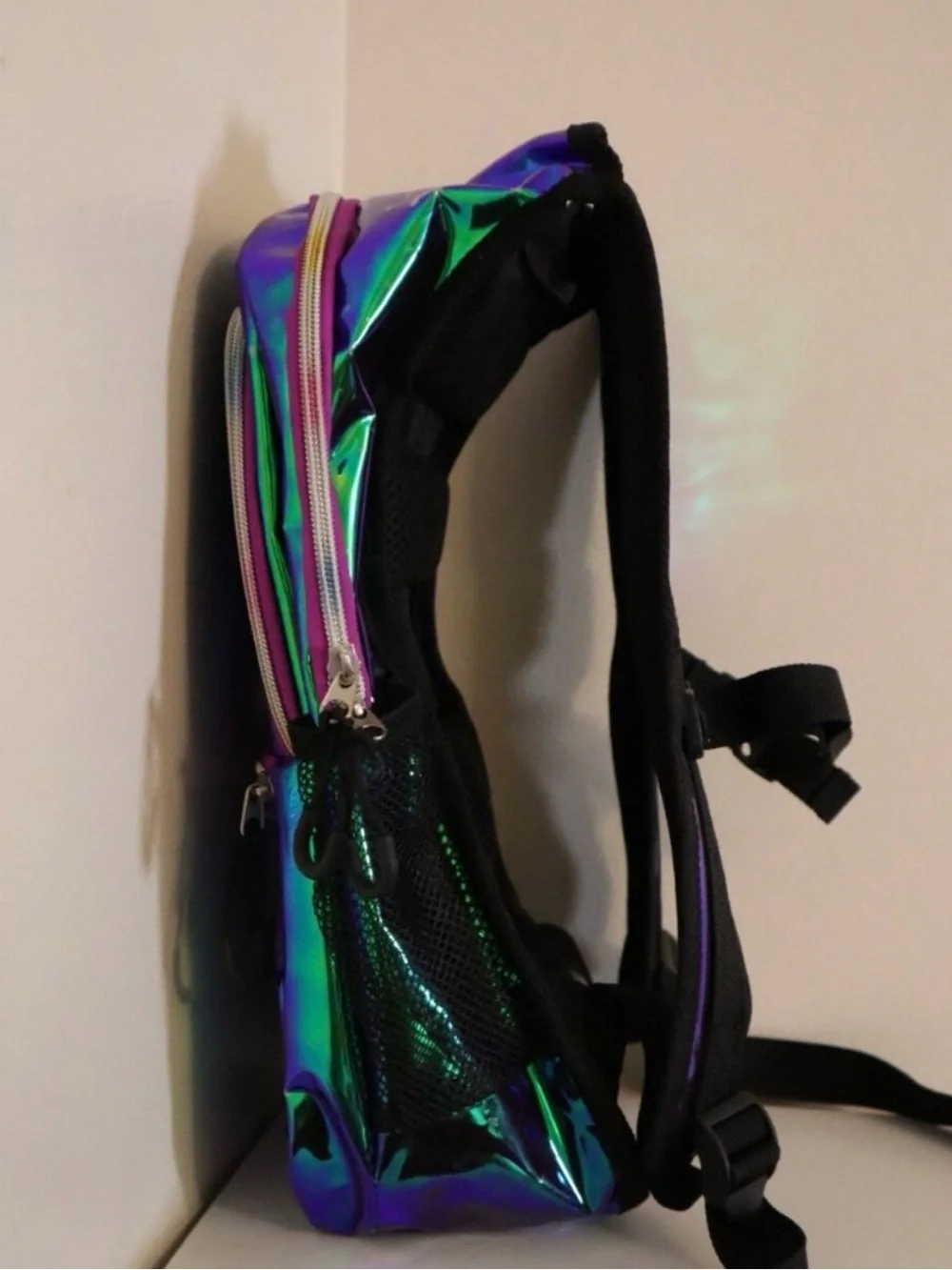 Sojourner Backpack Rave Hydration Pack Holographic Green Pink 2 Liter OS Bag